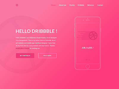 Debut Shot in Web and App style app clean debut dribbble web