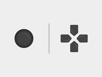 Team Joystick And Dpad adobe illustrator black color controller dribbble flatdesign inspiration logo simple stroke vector white