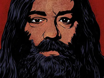 Portrait No. 1 biker halftone illustration illustrator ipadpro portrait procreate true grit