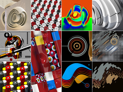 Abstract Shapes (6) abstract art collage design graphics illustration print screen visual