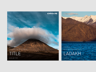 Enroute Location Post Guideline branding design identity logo minimal mobile photography type ui uiux web web design