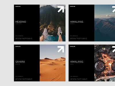 Enroute Promotional Post branding design identity logo minimal photography type ui web web design