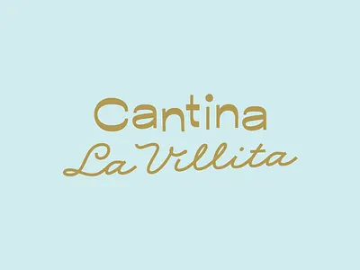 Cantina La Villita bar cantina identity logo mexican restaurant type
