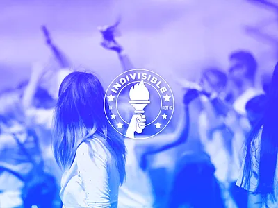 Indivisible 02 logo branding grassroots identity logo political politics