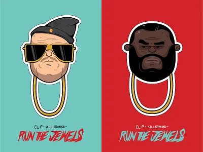 Run The Jewels art character drawing graffiti illustration jewels rap run street the vector