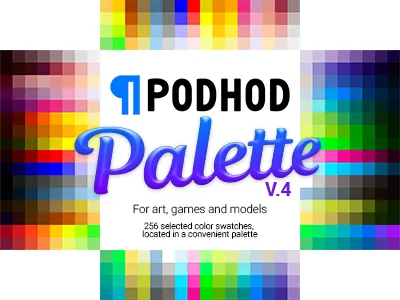 FREE Color Swatches: for digital art, games and models color palette pixelart podhod swatches