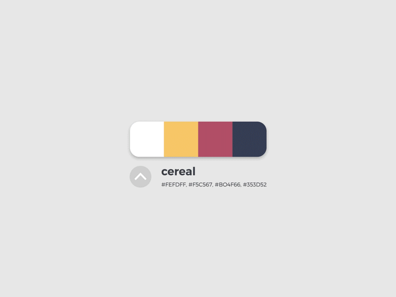 Color Palette UI Reveal animation color color palette colour gif hex code palette reveal transition ui ux