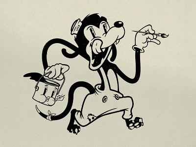 Upperhand Logo animal cartoon design disney dog fun icon illustration logo sailor