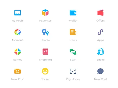 Wechat Iconset inspiration interaction interface