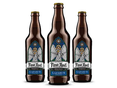 First Noel beer design illustration pacakging