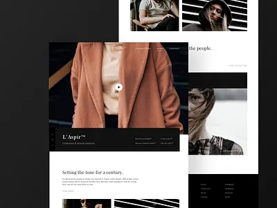 L'Aspir design landing landing page ui ux web website
