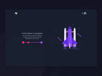 You're all done! astronaut black details finance fintech invest process purple signup space spaceship superannuation