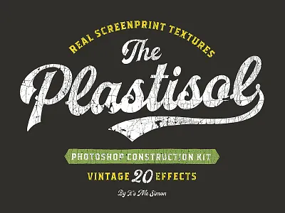 Plastisol Vintage Effects cracked ink photoshop plastisol texture vintage