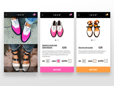 Day 012: e-commerce shop #dailyui commerce daily e commerce e shop mobile online shoes shop ui