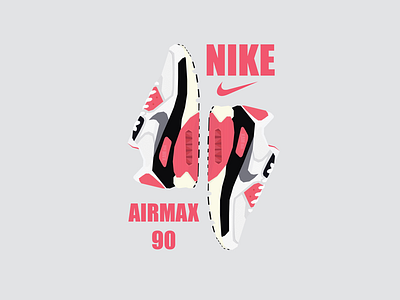 Nike Airmax Infrared design graphic illustration nike