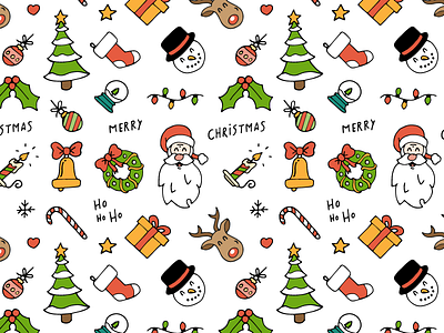 Handdrawn Christmas Pattern