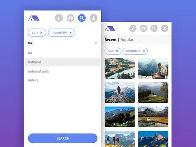 Mobile Version camping holiday instagram mountains photos sharing upload photo