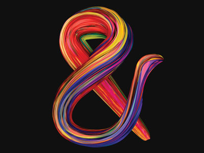 Ampersand 1 ampersand cinema4d hand lettering photoshop stroke