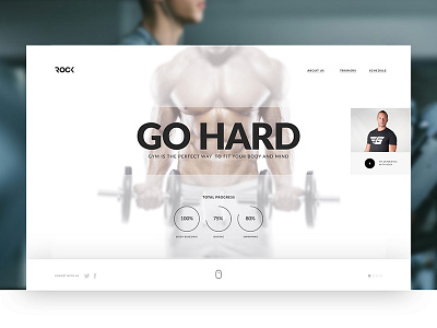 Rock Gym Concept creative concept design concept web app website design