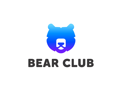 Bear Club bear gradient logo