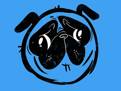 Digit the Midget character design cute design dog illustration photoshop pug t shirt t shirt design tee design