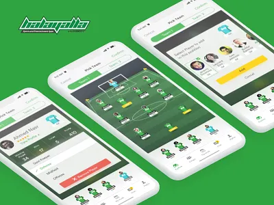 Football Team Formation UI field football formation halayalla soccer sports team ui