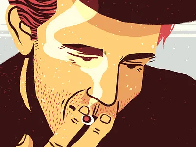 Tom Waits blues illustration jazz music musician tom waits