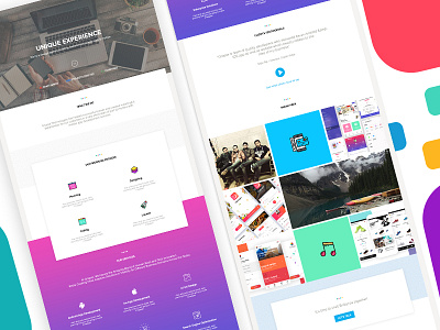 Web Services Website Ui clean design features flat landing minimal page ui ux web