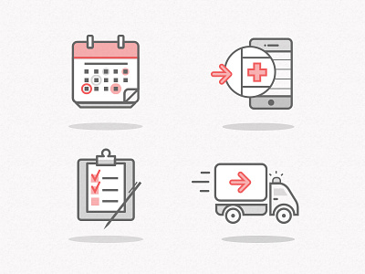 Waynak Icons arrow calendar digital drawing icons illustration mobile smartphone truck ui