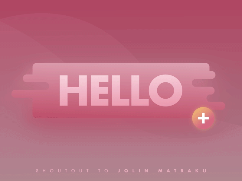 HELLO WORLD first gif gradient hello shot welcome world