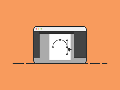 Designer adobe illustrator color design dribbble flatdesign inspiration logo orange profession simple stroke vector