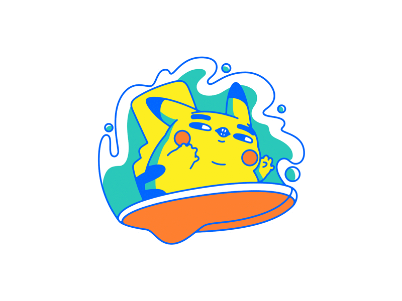 Pikachubs gaming illustration nintendo pikachu pokemon