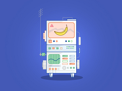 404 page Illustration 404 digital icon illustration machine web