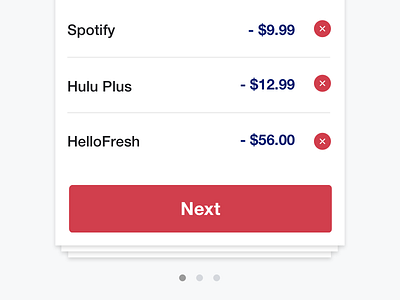 I Got Carded app banking card finance helvetica money red ui ux