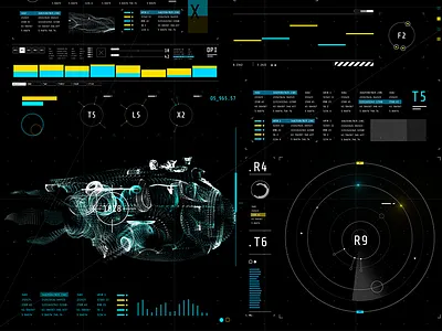 HUD_v5 after effects fantasy gui technical