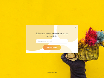 #026 - Daily UI - Subscribe challenge dailyui flat minimal popout subscribe ui ux
