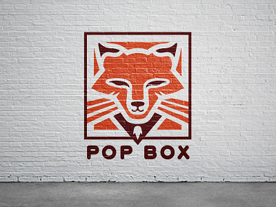 Pop Box box branding fox logo pop restaurant retail thurst