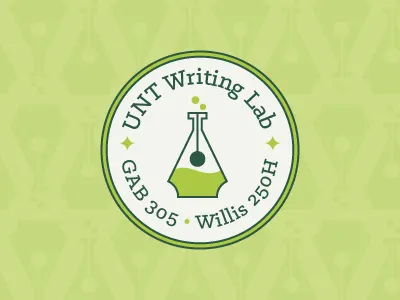 UNT Writing Lab Logo Proposal campus circle lab logo school science unt writing