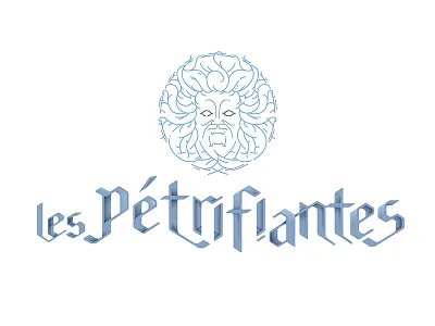 Les pétrifiantes / logo gothic light logo medusa scary shadow vector