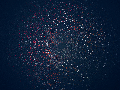 Universe circles complex details illustrator particles red