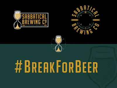 Sabbatical Brewing Co. Branding badge brand brewery identity logo