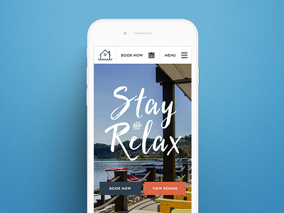 Lakehouse design hotel mobile ui ux web web design