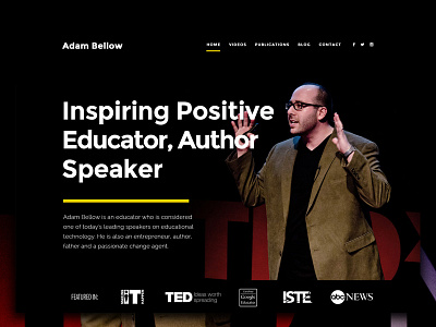 Author, Educator, Speaker Website author educator keynote personal website portfolio publication speaker