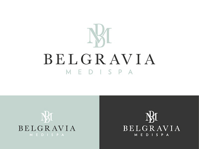 Belgravia Medispa Identity beauty brand identity logo luxury medical monogram natural serif spa symbol traditional