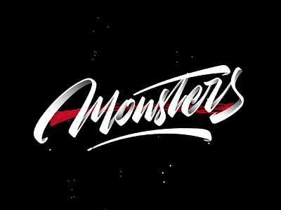 Monsters letter lettering monster