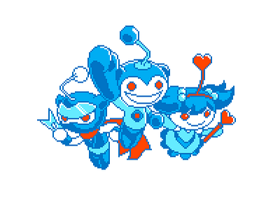 Team Reddit Extra Life 2014 2d alien cute illustration mascot pixel reddit snoo