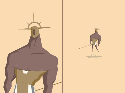 Eos, King of Gods characterdesign gods king swordandsandal warrior