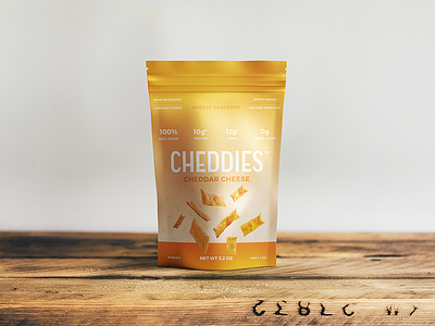 Cheddies Packaging cheese crackers food orange packaging snack white