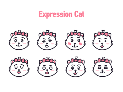 表情包小喵咪🐱 插画