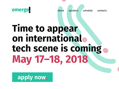 Emerge conference web site conference event fira logo site web